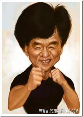 caricaturing tips jackie chan