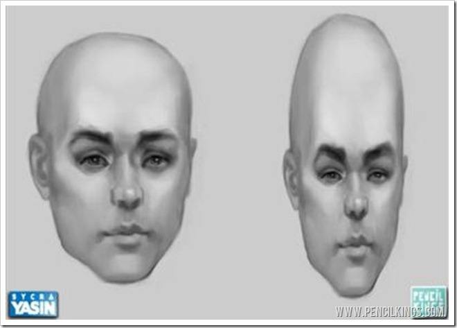 caricature paintings head shapes