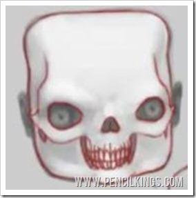 create your own caricature childs skull