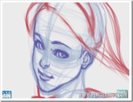 drawing facial features detailed sketching