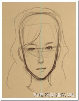 how to draw anime children adult face