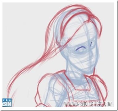 how to draw alice in wonderland face rough sketch