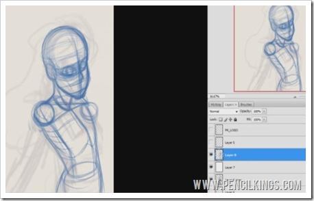 how to draw anime photoshop layers