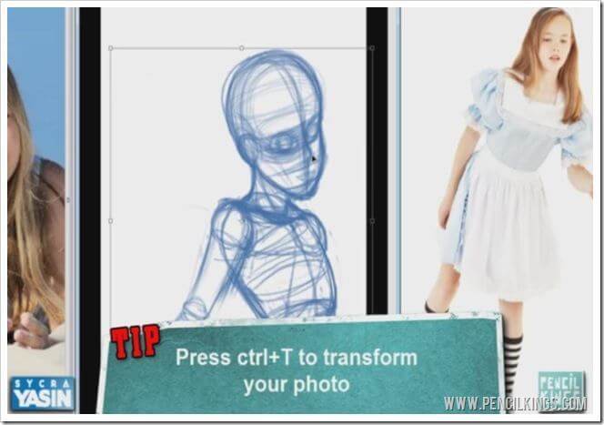 how to draw clothing photoshop transform