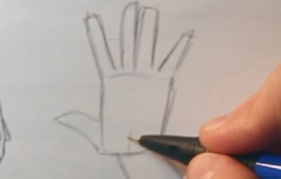 how to draw hands grouping fingers