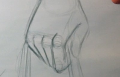 drawing hands knuckles