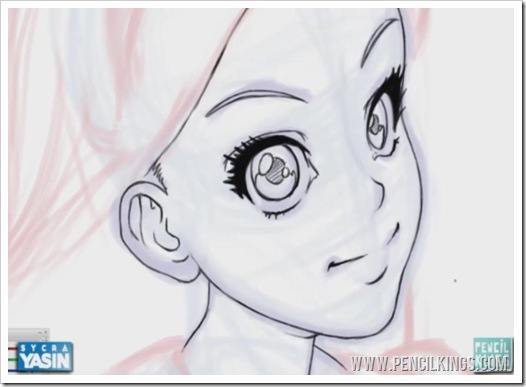 coloring line art drawing eyes