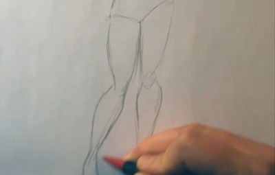 how to draw pin up art legs