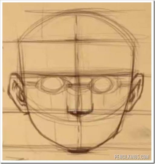 draw a realistic face nose proportions