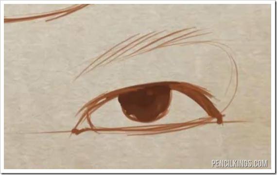 draw a realistic eye male eye drawing