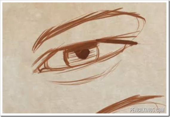 how to draw realistic eyes thin eye shape