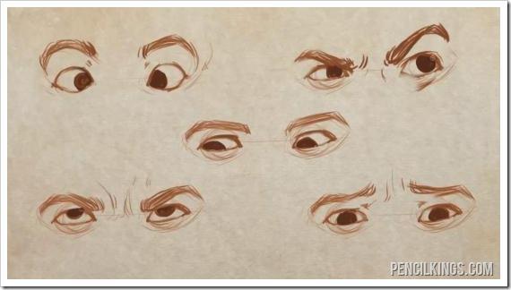 draw realistic eyes different directions drawing