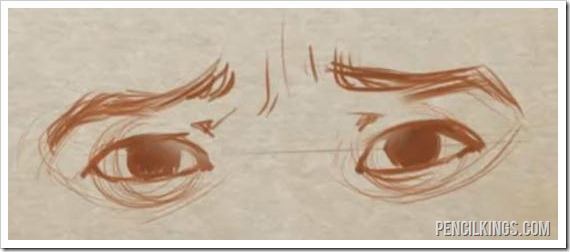 how to draw eyes fear in eyes sketch