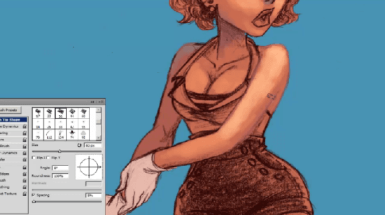 painting pinup girls tonal variation