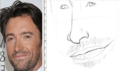 how to do a caricature hair and stubble