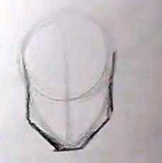 how to draw a cartoon male face basic head shape