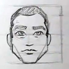 cartoon male faces front view