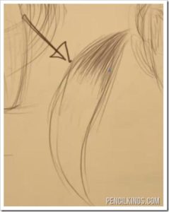How to Draw Hair | 03 | Hair Flow and Texture 7 shadingthehair01