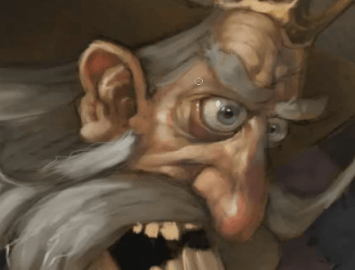 painting hair in photoshop finished painting