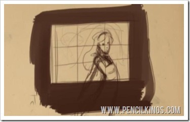 how to draw alice in wonderland framing your sketch