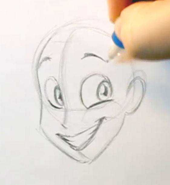 drawing a smile line art