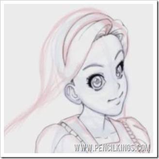 line art coloring tutorial face details