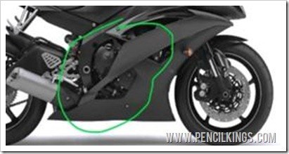 how to draw motorbikes engine