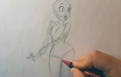 drawing pin up girls sketching the body