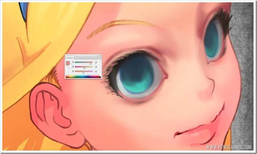 how to paint alice in wonderland eyes
