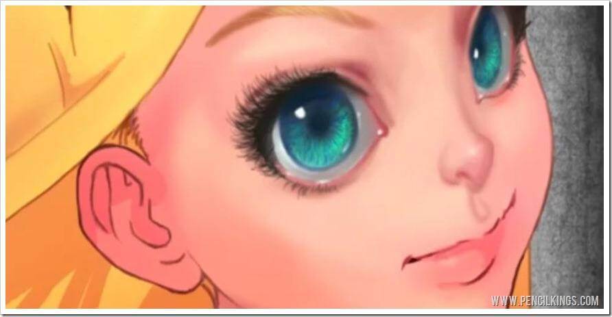 paint Alice in Wonderland nose details