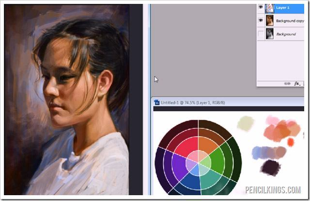 how to paint portraits finished painting