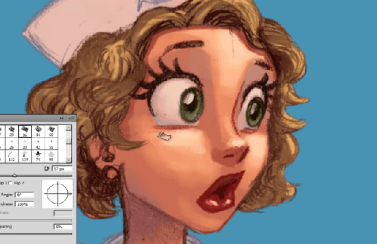 how to paint a pin up girl in photoshop brushes