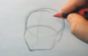drawing hairlines head sketch