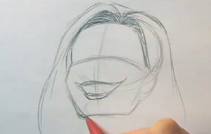 how to draw hairlines female character