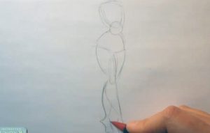 how to draw clothes on a person structure