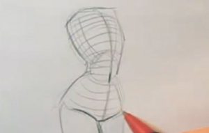 drawing clothes on a person surface direction