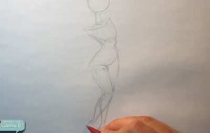 how to draw loose clothing underlying form