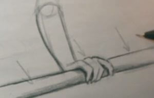 how to draw a hand adding shading