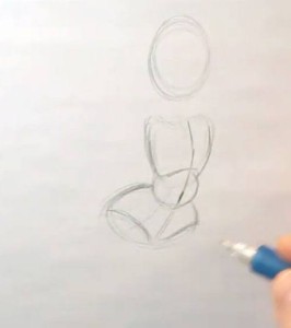 how to draw a girl sitting down rough sketch