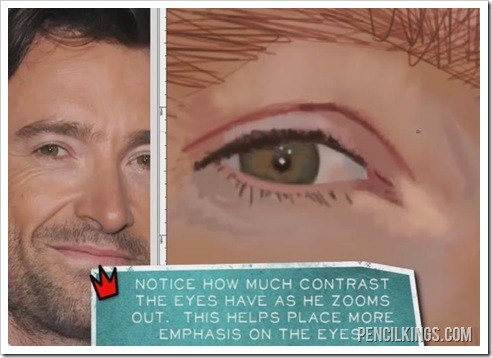 painting eyes tutorial contrast