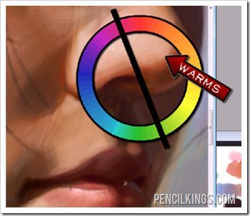 painting skin in photoshop color temperature