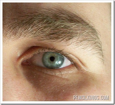 draw realistic eyebrows male photo