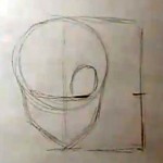 how to draw a cartoon female face basic head shape