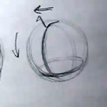 draw faces at different angles rotating the head